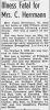 Obituary for Clara Emma Bull Herrmann 