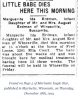 Newspaper Death Notice of Marguerite Ida Erdman