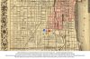 Great Chicago Fire of 1871 and Wolfgram Residence Map